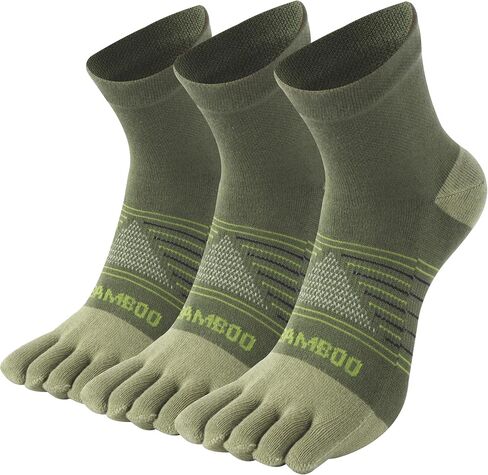 SPST Toe Socks for Men and Women, Bamboo Viscose Five Finger Ankle Socks, Athletic Running Socks 3 Pairs in Kuwait