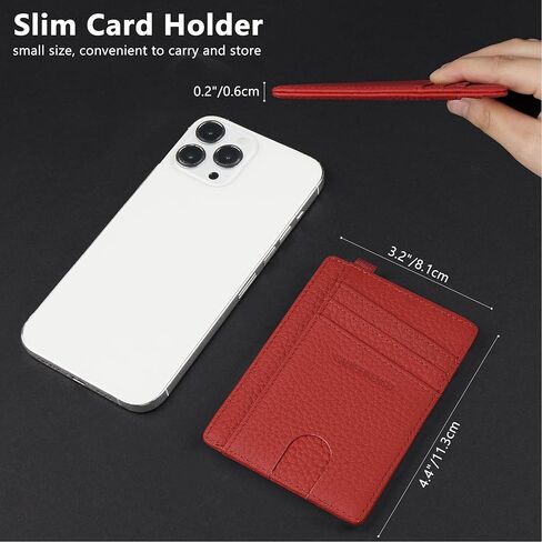 GADIEMKENSD حامل بطاقة الائتمان RFID حجب جلد طبيعي محفظة بطاقة نحيفة حجم صغير حافظات بطاقات محفظة سلسلة مفاتيح محفظة مع حلقة D Llaveros De Hombre مجموعة بطاقات إعفاء الهوية للنساء والرجال باللون الأسود in Kuwait