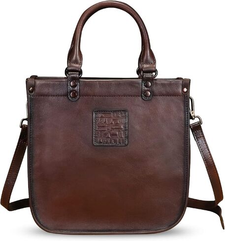 Genuine Leather Top Handle Handbag Purse for Women Vintage Over the Shoulder Bag Handmade Crossbody Satchel in Saudi Arabia