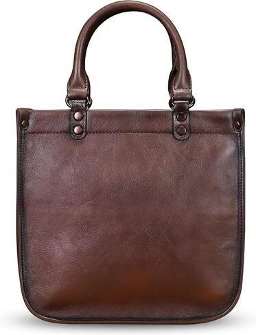 Genuine Leather Top Handle Handbag Purse for Women Vintage Over the Shoulder Bag Handmade Crossbody Satchel in Saudi Arabia