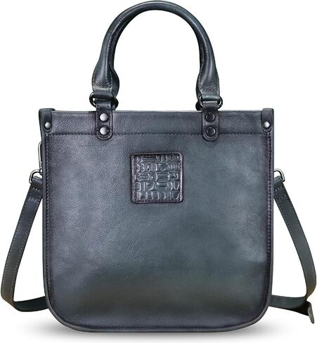 Genuine Leather Top Handle Handbag Purse for Women Vintage Over the Shoulder Bag Handmade Crossbody Satchel in Saudi Arabia