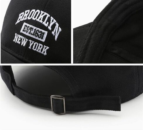 Pure Pang Unisex USA Cities New York Brooklyn Embroidered Baseball Cap Adjustable Solid Color Dad Hat in Saudi Arabia