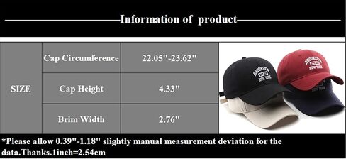 Pure Pang Unisex USA Cities New York Brooklyn Embroidered Baseball Cap Adjustable Solid Color Dad Hat in Saudi Arabia
