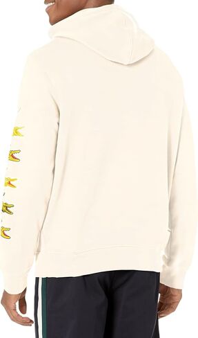 Lacoste Men's Stacked Timeline Croc Hooded Sweatshirt in Saudi Arabia