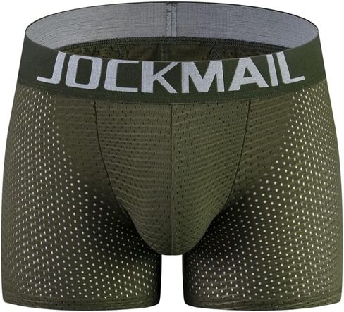 ملابس داخلية رجالي من JOCKMAIL بوكسر رجالي مبطن شورت شبكي يسمح بمرور الهواء لتعزيز الوركين للرجال مع كوب قابل للإزالة in Kuwait