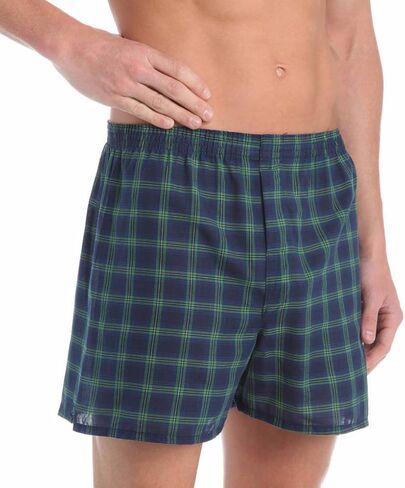 Fruit of the Loom 5-Pack Tartan Boxers Size Extra Large in Saudi Arabia