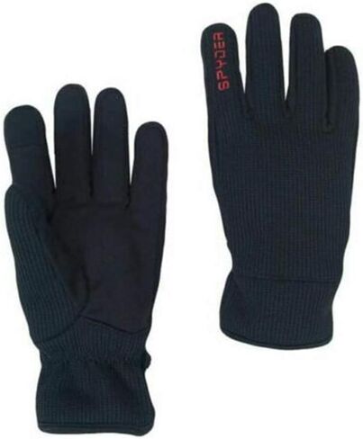 Spyder Core Winter Gloves ~ Conductive Material for Touch Screen Devices Black w/Red Details in Saudi Arabia