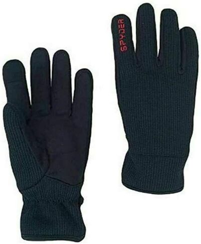 Spyder Core Winter Gloves ~ Conductive Material for Touch Screen Devices Black w/Red Details in Saudi Arabia