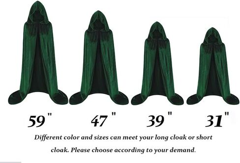 HAPNBCELE Cloak with Hood Men Women for Medieval Renaissance Halloween Cosplay Costume in Kuwait