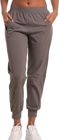 سراويل الركض النسائية من APWKL، سراويل رياضية خفيفة الوزن مع جيوب، سراويل رياضية بأساور مدببة سريعة الجفاف، صالة رياضية غير رسمية in Kuwait