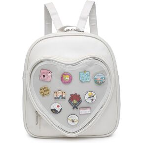 Ita Bag Backpack PU Leather Heart Shaped Purse JK Uniform Bags for Anime Pins Display in Kuwait