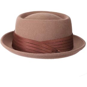 قبعة فطيرة لحم الخنزير كسر القبعات السيئة قبعات بوركبي صوف هايزنبرغ قبعة رجالي ذات حواف قبعات فيدورا in Kuwait