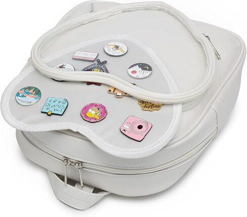 Ita Bag Backpack PU Leather Heart Shaped Purse JK Uniform Bags for Anime Pins Display in Kuwait