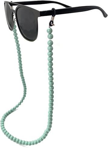 الخرز الملونة المرأة سلسلة النظارات النظارات مثبات قناع القراءة الزجاج قلادة حبل in Kuwait