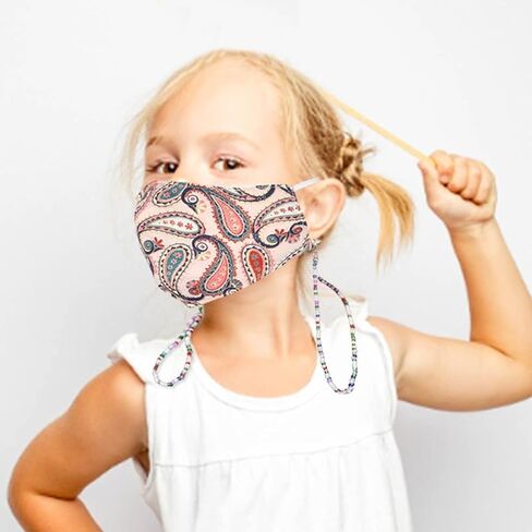 HOLLOSPORT 2 حزمة حبل قناع الوجه مطرز مع 4 نهايات سلسلة النظارات للنساء والفتيات، حامل ملحقات نظارات العين حزام قلادة حول الرقبة للبالغين in Kuwait