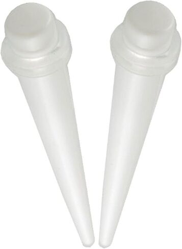 bodyjewellery White Acrylic Ear s Stretching Tapers Plugs Piercing 2Pcs in Saudi Arabia