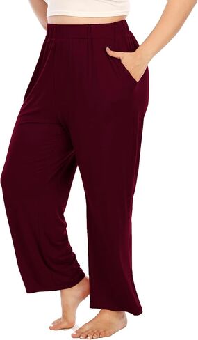 سروال بيجامة من Beocut بمقاس كبير للنساء ملابس نوم وسروال يوجا مع جيوب in Kuwait