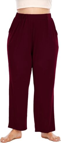 سروال بيجامة من Beocut بمقاس كبير للنساء ملابس نوم وسروال يوجا مع جيوب in Kuwait