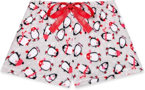 2-Pack Plush Cozy Pajama Sleep Shorts for Women - Super Soft PJ Shorts in Kuwait