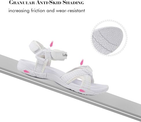 Luffymomo Women's Hiking Sandals | Athletic Webbing Walking Outdoor Open Toe Shoes in Saudi Arabia