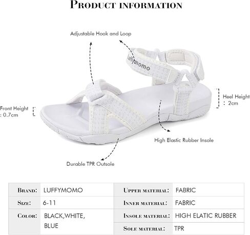 Luffymomo Women's Hiking Sandals | Athletic Webbing Walking Outdoor Open Toe Shoes in Saudi Arabia