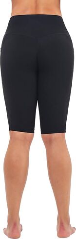 Neonysweets Womens Running Workout Yoga Shorts Pants Half Tights with Pockets in Saudi Arabia