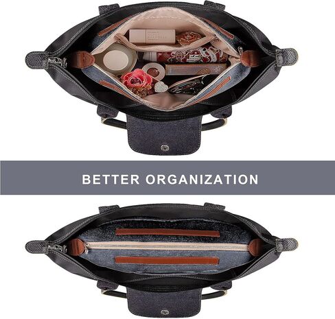 Vercord Womens Handbag Organizers for Tote bag Purse Insert Inside Liner bag with Zipper Beige Medium in Kuwait