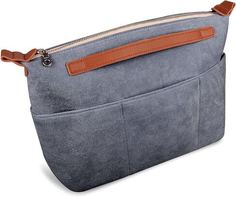 Vercord Womens Handbag Organizers for Tote bag Purse Insert Inside Liner bag with Zipper Beige Medium in Kuwait