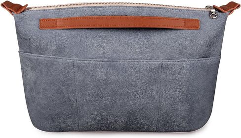 Vercord Womens Handbag Organizers for Tote bag Purse Insert Inside Liner bag with Zipper Beige Medium in Kuwait