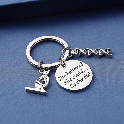 ENSIANTH Biology Chemistry Bracelet Gift For Science Graduation Microscope Charms Bangle in Saudi Arabia