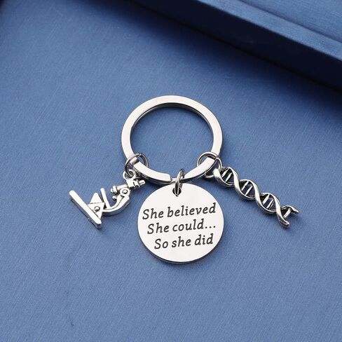 ENSIANTH Biology Chemistry Bracelet Gift For Science Graduation Microscope Charms Bangle in Saudi Arabia