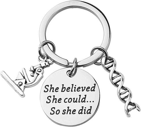 ENSIANTH Biology Chemistry Bracelet Gift For Science Graduation Microscope Charms Bangle in Saudi Arabia