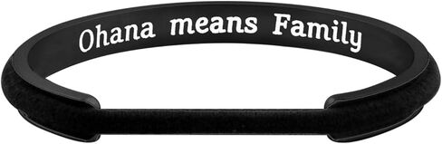 WUSUANED Hawaiian Word Hibiscus Hair Tie Grooved Cuff Bangle Bracelet Hawaii Jewelry Gift For Family Best Friends in Saudi Arabia