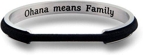 WUSUANED Hawaiian Word Hibiscus Hair Tie Grooved Cuff Bangle Bracelet Hawaii Jewelry Gift For Family Best Friends in Saudi Arabia