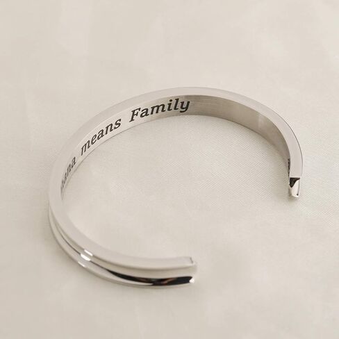 WUSUANED Hawaiian Word Hibiscus Hair Tie Grooved Cuff Bangle Bracelet Hawaii Jewelry Gift For Family Best Friends in Saudi Arabia