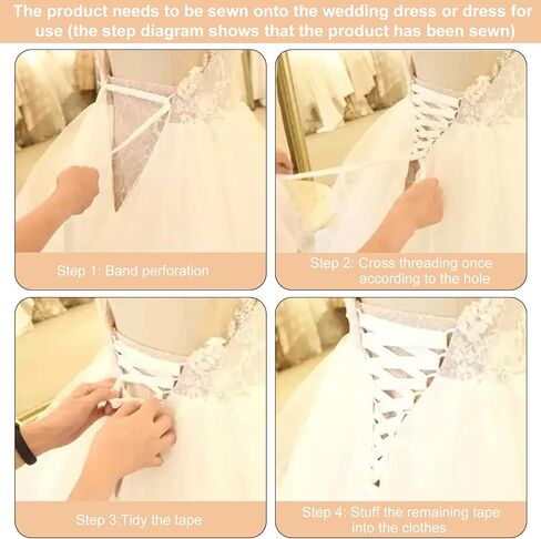 AHANDMAKER Wedding Gown Corset Kit Zipper Replacement in Saudi Arabia