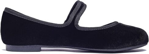 FEVERSOLE حريمي وسادة ناعمة مبطنة للغاية مريحة بمقدمة مستديرة ماري جين بإبزيم معدني أحذية باليه مسطحة عصرية للمشي in Kuwait