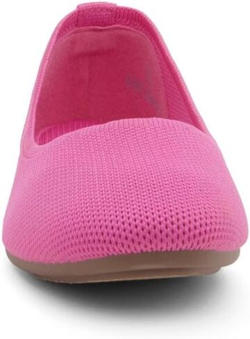 Shoe Land Flats for Women – Knit Ballet Flats, Soft Square Toe Slip-On Flat Shoes with Memory Foam, Foldable Lightweight Comfort for Work Travel Daily Wear in Saudi Arabia