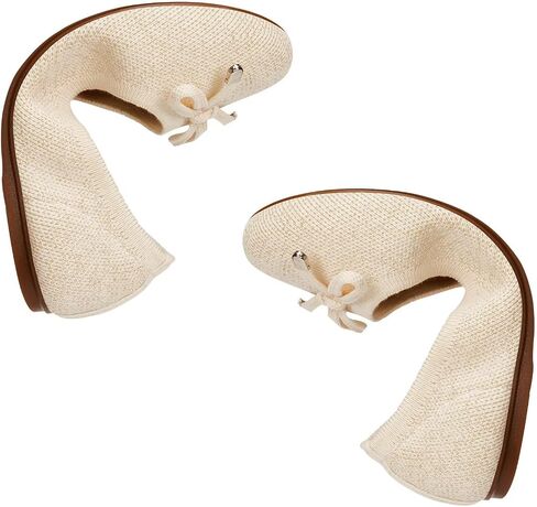 Frank Mully Women's Ballet Flats Round Toe Walking Flats Slip On Work Shoes Knitted Flats Shoes for Woman Soft Lightweight in Saudi Arabia