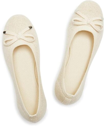 Frank Mully Women's Ballet Flats Round Toe Walking Flats Slip On Work Shoes Knitted Flats Shoes for Woman Soft Lightweight in Saudi Arabia