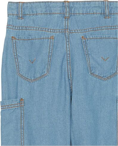 Hudson Jeans Girls' High Rise Cargo Pocket Denim Jean, Rain Wash, 12 in Saudi Arabia