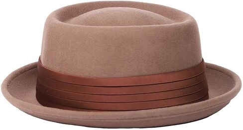 Pork Pie Hat Breaking Bad Hats Porkpie Hats Wool Felt Heisenberg Hat Mens Brimmed Hats Fedora in Kuwait