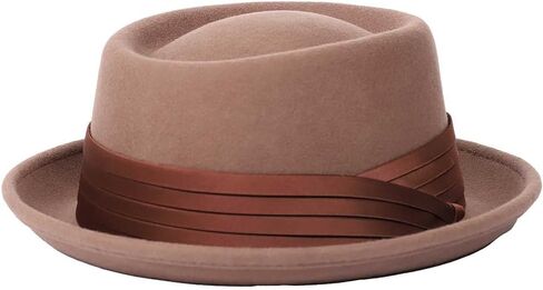 Pork Pie Hat Breaking Bad Hats Porkpie Hats Wool Felt Heisenberg Hat Mens Brimmed Hats Fedora in Kuwait