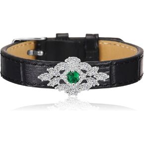 Aprilery Belt Charm Bracelets for Women, Fashion Crystal CZ Charms Leather Bangle Buckle Bracelets Jewelry for Teen Girls Gifts for Her in Kuwait