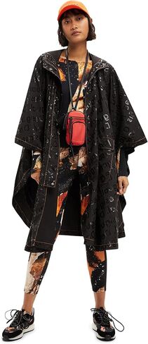 Desigual Women's Poncho Coat, Black, U in Saudi Arabia