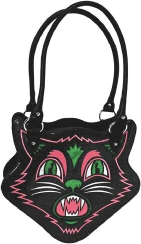 محفظة Sourpuss Scardy Cat (أسود/وردي) in Kuwait