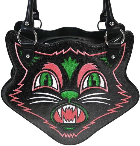 محفظة Sourpuss Scardy Cat (أسود/وردي) in Kuwait