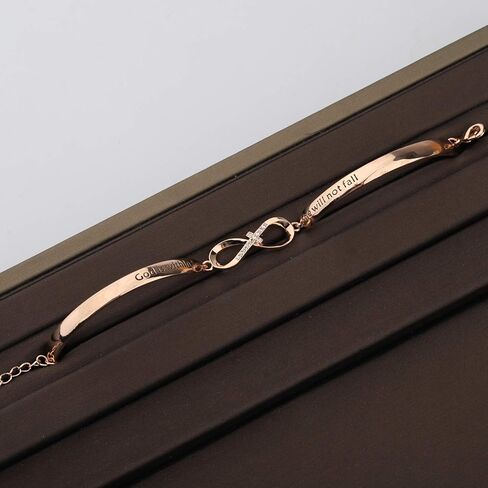 CHOORO سوار مسيحي هدية مجوهرات دينية مزمور 46:5 الله بداخلها لن تسقط سوار الكتاب المقدس آية سوار هدية للابنة أفضل الأصدقاء هدية in Kuwait