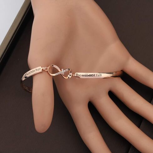 CHOORO سوار مسيحي هدية مجوهرات دينية مزمور 46:5 الله بداخلها لن تسقط سوار الكتاب المقدس آية سوار هدية للابنة أفضل الأصدقاء هدية in Kuwait