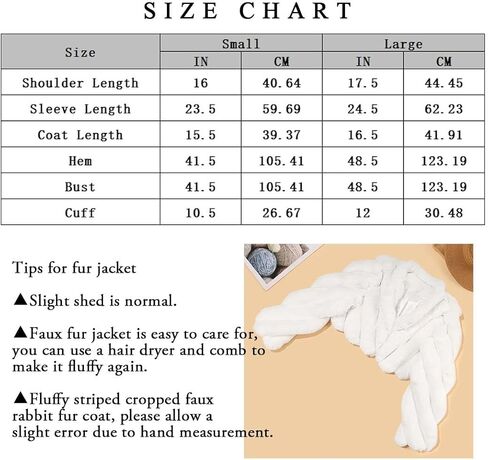 سترة نسائية من GORAIS مصنوعة من الفرو الصناعي وأكمام طويلة معطف شتوي دافئ مقصوص من الفرو المنفوش للنساء والفتيات in Kuwait